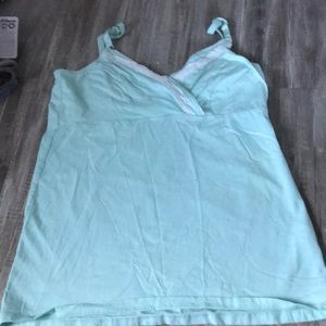 Mint Lace Trimmed Cami